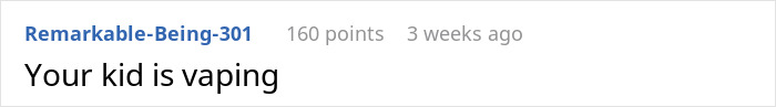 A parent asking the internet about a weird object in son's room and realizing a serious talk is needed about vaping.