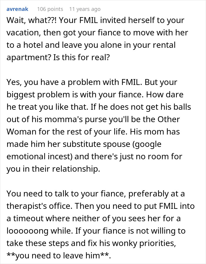 Future MIL Spends Years Sabotaging Son’s Relationship, Pushes His Fiancée Close To Calling It Quits Future MIL Spends Years Sabotaging Son’s Relationship, Pushes His Fiancée Close To Calling It Quits