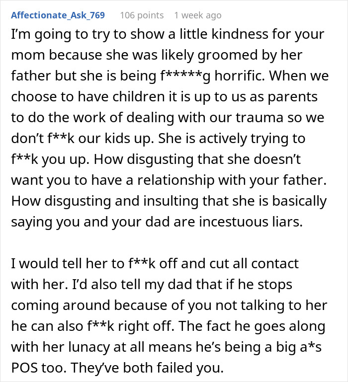 Delusional Mom Keeps Warning Daughter To &ldquo;Cover Up,&rdquo; Dad Now Refuses To Visit Her Alone