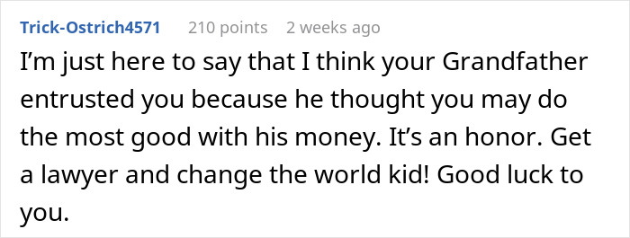 Grandparents Leave 5.2 Million To 17YO In Will, Estranged Uncle Tries To Prove It Was Manipulated Grandparents Leave 5.2 Million To 17YO In Will, Estranged Uncle Tries To Prove It Was Manipulated