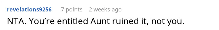 A comment stating the entitled Aunt ruined the free table tradition, not the homeowner.