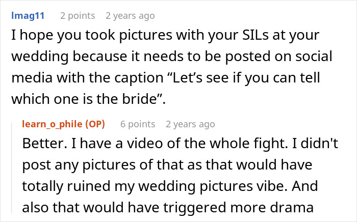 Bride Realizes Her Future SILs Are Nothing But Copycats, Serves Them Deliciously Petty Revenge At The Wedding Bride Realizes Her Future SILs Are Nothing But Copycats, Serves Them Deliciously Petty Revenge At The Wedding