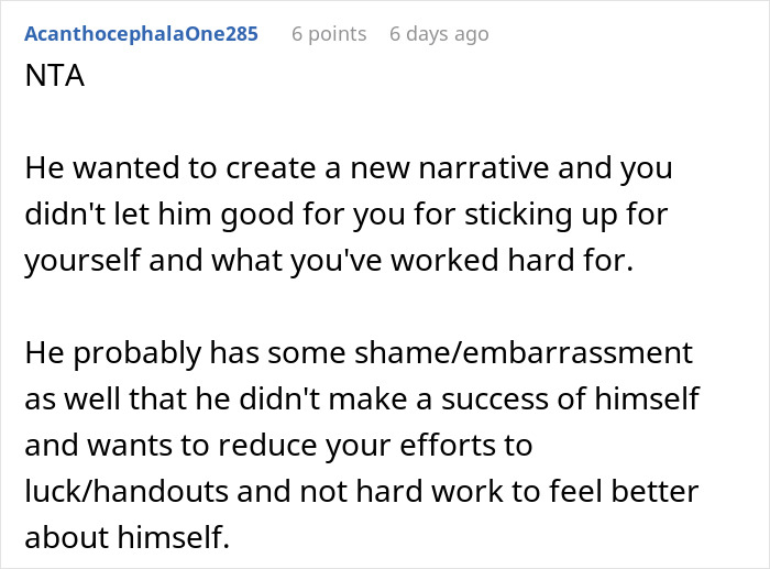 Woman Gives Brother A Harsh Reality Check After His Insane Take On Her Life