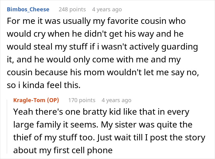 A screenshot showing Reddit comments about a spoiled sister and enabling mom causing a brother's nightmare. A screenshot showing Reddit comments about a spoiled sister and enabling mom causing a brother's nightmare.