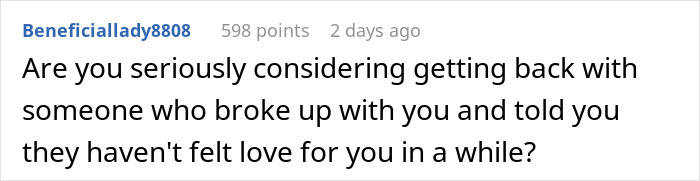 Guy Dumps 25YO GF Over Her Debt, Rediscovers His Feelings Once She Starts Thriving
