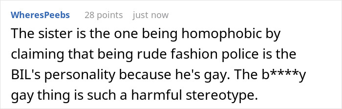 32YO Thinks That Being Gay Is His License To Be Rude To Bro's In-Laws, Gets Snubbed By 17YO Cousin 32YO Thinks That Being Gay Is His License To Be Rude To Bro's In-Laws, Gets Snubbed By 17YO Cousin