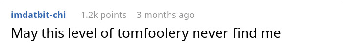 A comment about a man who suggests an open relationship, stating, May this level of tomfoolery never find me. A comment about a man who suggests an open relationship, stating, May this level of tomfoolery never find me.
