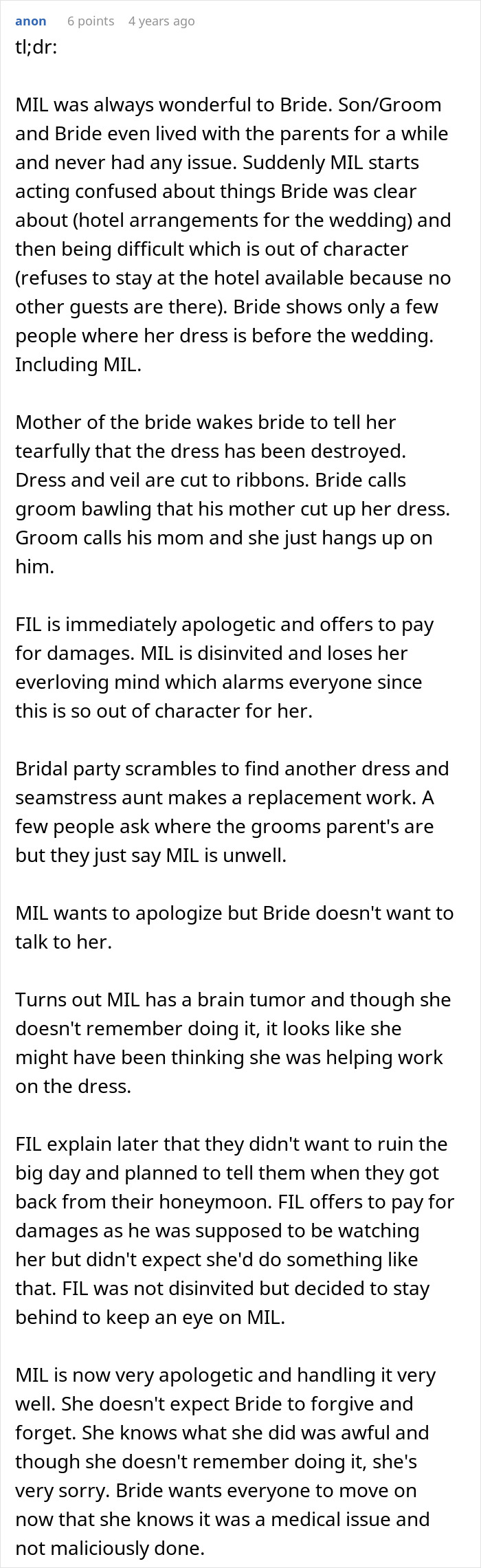 MIL Destroys Bride's Dress Hours Before The Wedding, The Reason Leaves The Whole Family In Tears MIL Destroys Bride's Dress Hours Before The Wedding, The Reason Leaves The Whole Family In Tears