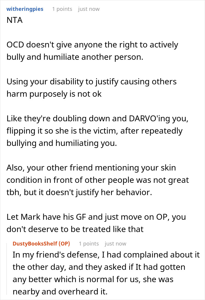 Friend Group Tells Woman With OCD She’s No Longer Welcome, Her Boyfriend Absolutely Loses It Friend Group Tells Woman With OCD She’s No Longer Welcome, Her Boyfriend Absolutely Loses It
