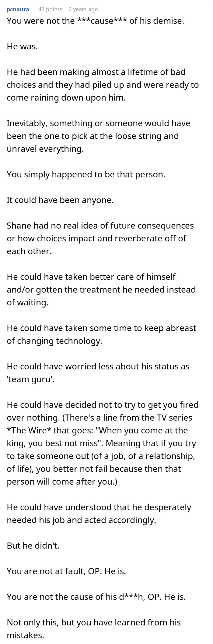 A comment analyzing the actions of a workplace bully who was caught by a secret recording. A comment analyzing the actions of a workplace bully who was caught by a secret recording.