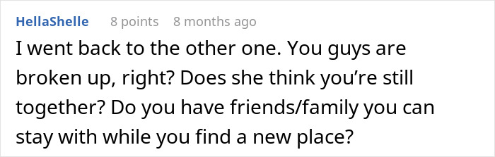 A comment about a laptop hidden out of spite, asking about relationship status and future plans. A comment about a laptop hidden out of spite, asking about relationship status and future plans.