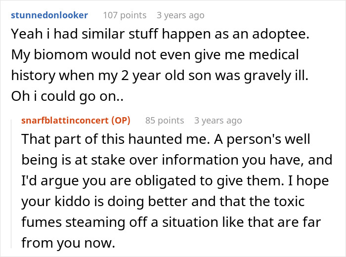 Adopted Woman Seeks Medical History From Biological Father, But His Furious Wife Blocks Her Attempts Adopted Woman Seeks Medical History From Biological Father, But His Furious Wife Blocks Her Attempts