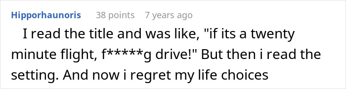 A comment reacting to the woman finding her mom in her plane seat and changing her mind about switching after being ignored. A comment reacting to the woman finding her mom in her plane seat and changing her mind about switching after being ignored.