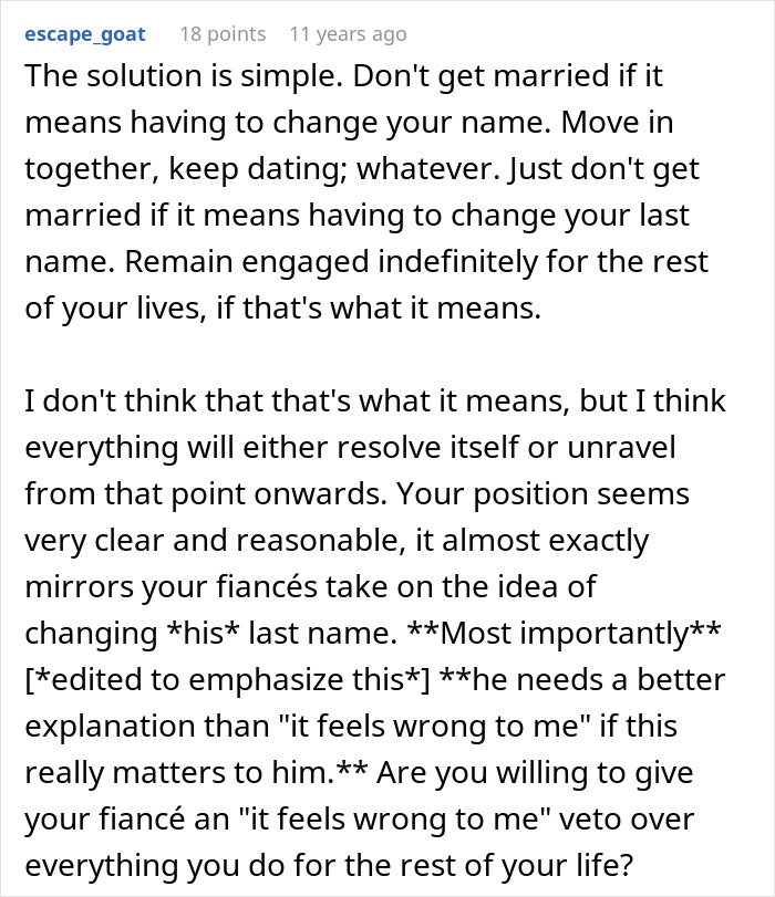 A hilariously awkward post about people sharing too much regarding marriage and changing last names. A hilariously awkward post about people sharing too much regarding marriage and changing last names.