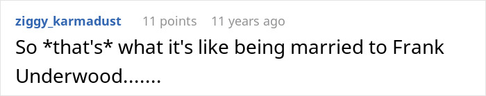 A comment relating to a wife's jealousy, a police call, and the resulting deportation.