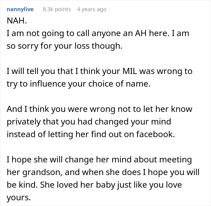 Widow Refuses To Honor Promise To Name Baby After Husband, Grieving MIL Livid And Confronts Her