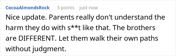 Woman Gives Brother A Harsh Reality Check After His Insane Take On Her Life