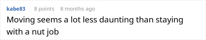 A Reddit comment suggesting moving on from a difficult partner is less daunting, highlighting a red flag in the relationship. A Reddit comment suggesting moving on from a difficult partner is less daunting, highlighting a red flag in the relationship.