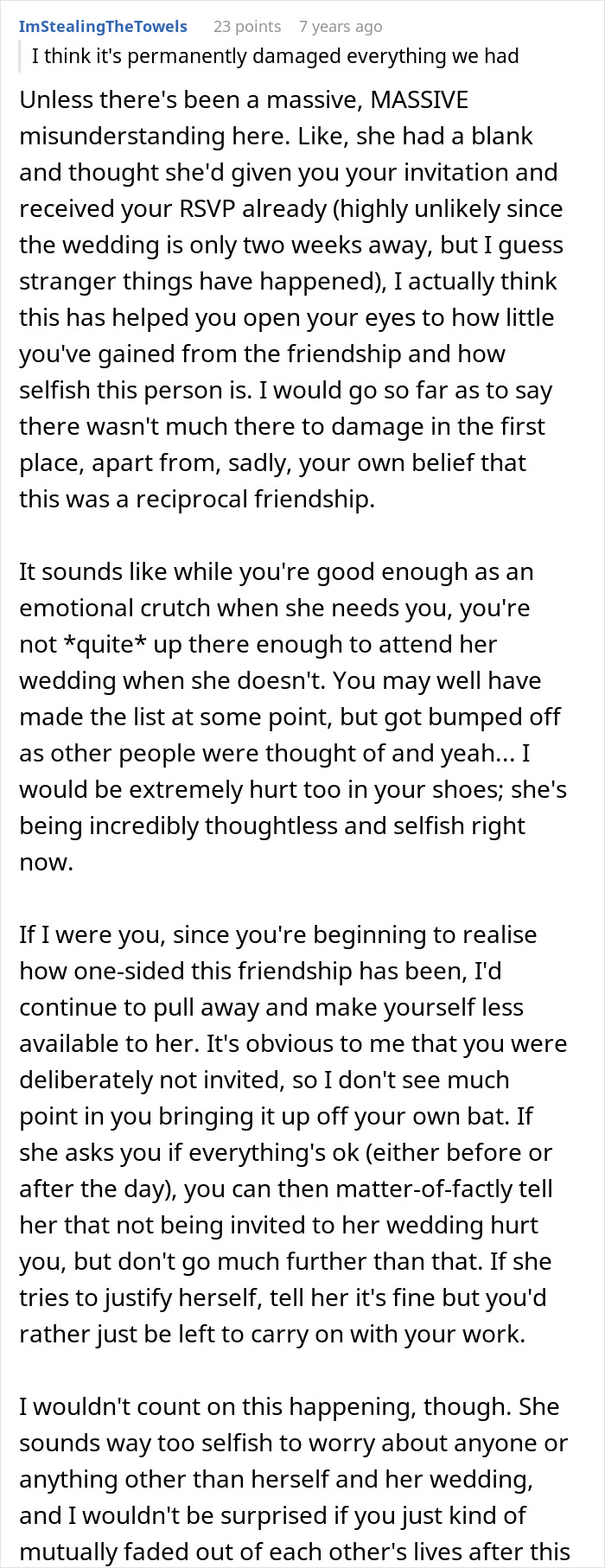 Woman Thinks She’s Found A Bestie At Work, Her Wedding Invite List Reveals She’s Just A Coworker Woman Thinks She’s Found A Bestie At Work, Her Wedding Invite List Reveals She’s Just A Coworker