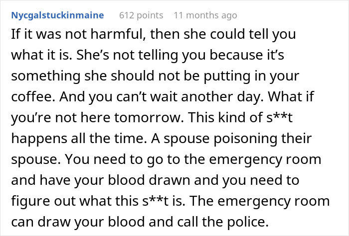 Guy Feels Sick For Weeks, Horrified As He Catches Wife Adding A Mysterious Powder To His Coffee Guy Feels Sick For Weeks, Horrified As He Catches Wife Adding A Mysterious Powder To His Coffee