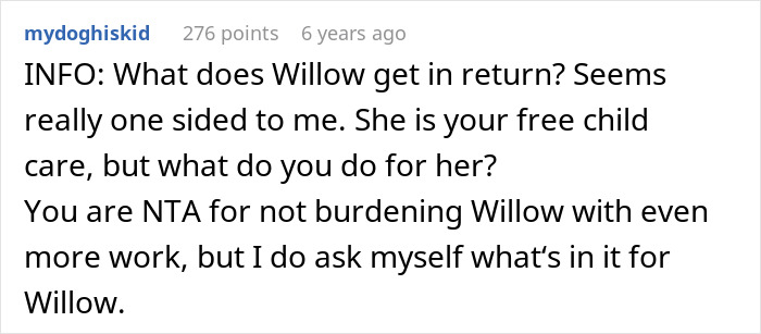A comment asking about the best friend's benefits on a family vacation, with in-laws throwing a tantrum. A comment asking about the best friend's benefits on a family vacation, with in-laws throwing a tantrum.
