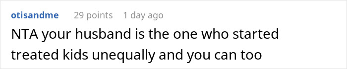 A comment suggests not funding kids after husband's unequal treatment, highlighting the stepdaughter's claims. A comment suggests not funding kids after husband's unequal treatment, highlighting the stepdaughter's claims.