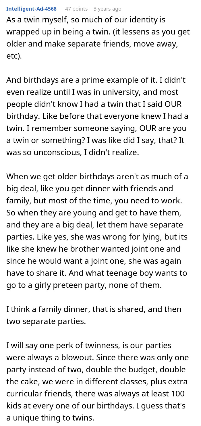 14YO Wants An All-Girls Birthday And Excludes Her Twin Brother, Mom Steps In And Cancels It 14YO Wants An All-Girls Birthday And Excludes Her Twin Brother, Mom Steps In And Cancels It