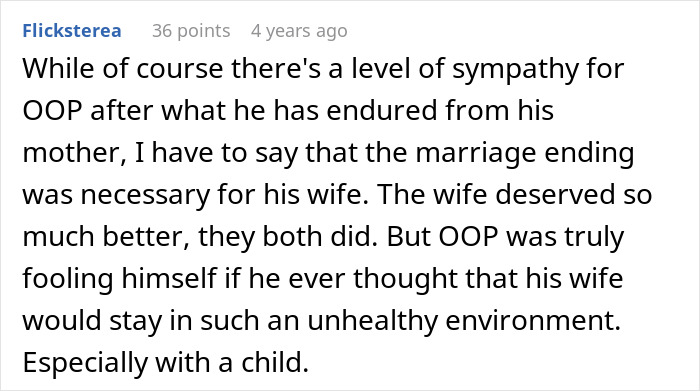 Mom Treats Son Like Her Stand-In Husband For Years, His Real Wife Eventually Quits The Role Mom Treats Son Like Her Stand-In Husband For Years, His Real Wife Eventually Quits The Role