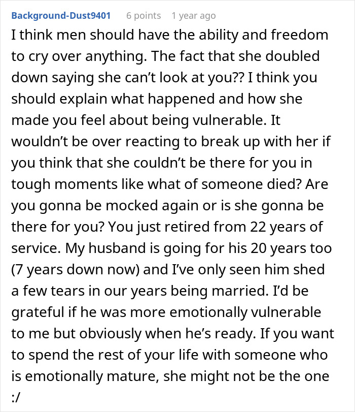 Man Shows His Vulnerable Side To His Girlfriend For The First Time, Her Response Leaves Him Packing His Bags Man Shows His Vulnerable Side To His Girlfriend For The First Time, Her Response Leaves Him Packing His Bags