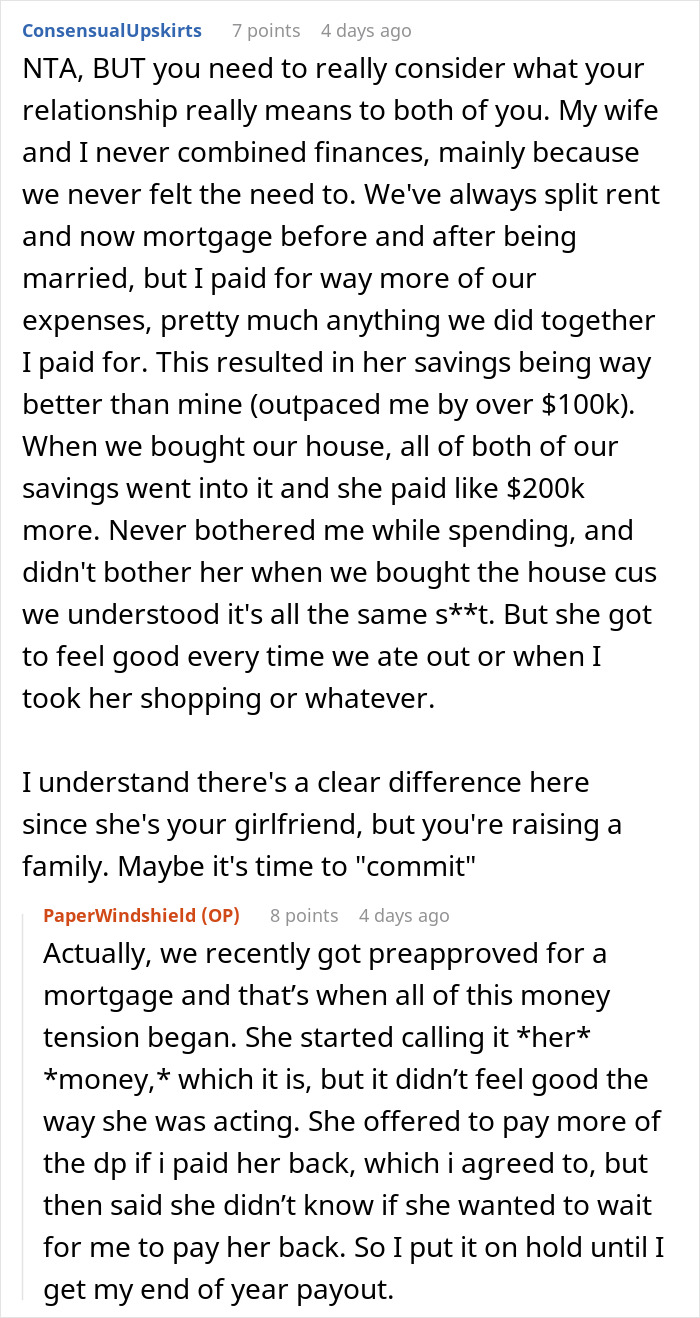A Reddit user suggests reconsidering a relationship where a guy pays for dinners, bills, and gas, and his girlfriend wants him to split her son's sports fees. A Reddit user suggests reconsidering a relationship where a guy pays for dinners, bills, and gas, and his girlfriend wants him to split her son's sports fees.