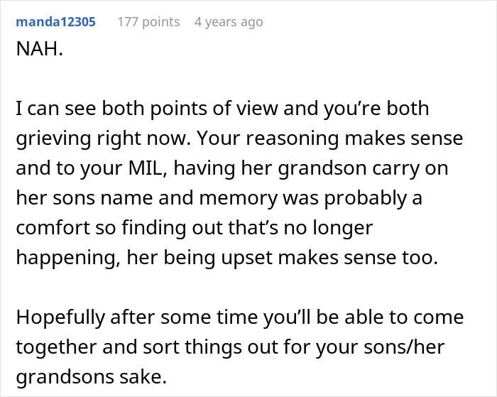 Widow Refuses To Honor Promise To Name Baby After Husband, Grieving MIL Livid And Confronts Her