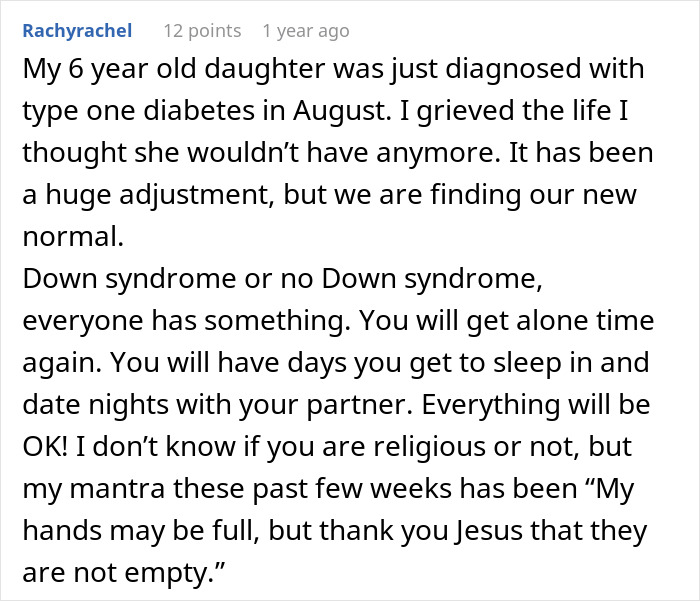 A parent's confession about having a baby with Down syndrome, emphasizing hope and a heartwarming update.