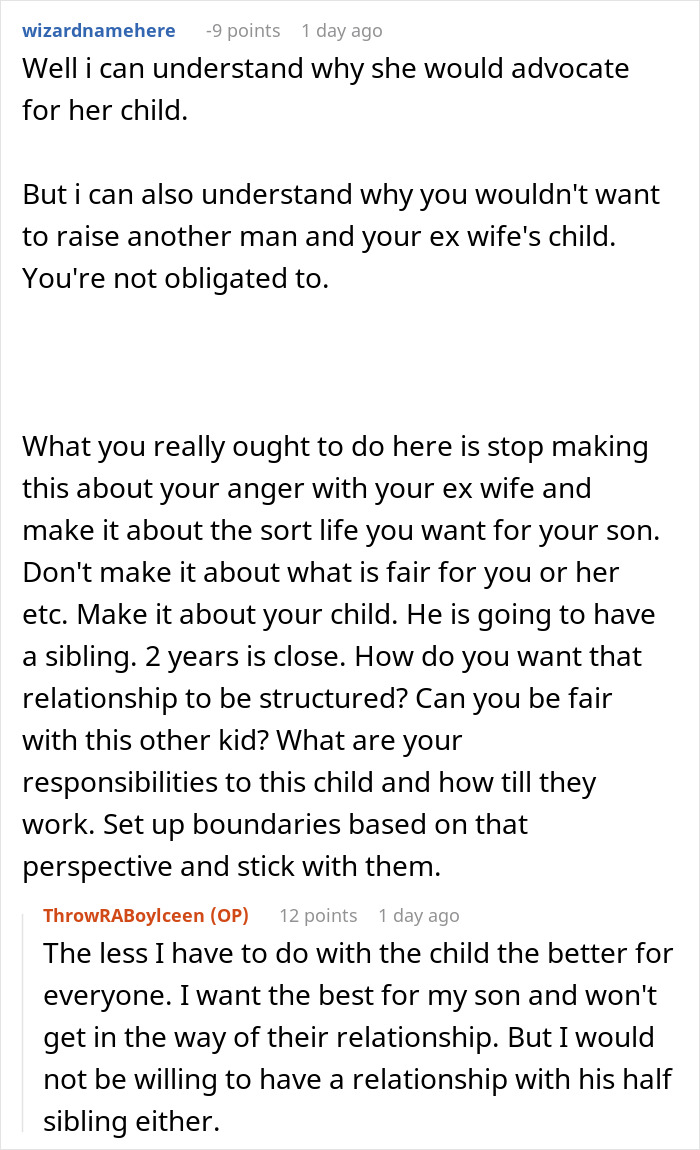 A screenshot of a Reddit discussion about a wife who cheats on husband, and the ludicrous demands being made. A screenshot of a Reddit discussion about a wife who cheats on husband, and the ludicrous demands being made.