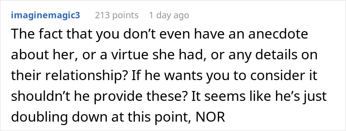 Reddit comment about a husband wanting his daughter named after his best friend, later discovered to be his ex-fiancée. Reddit comment about a husband wanting his daughter named after his best friend, later discovered to be his ex-fiancée.
