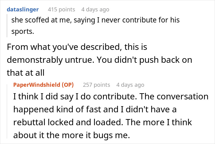 A discussion about a guy's girlfriend wanting him to split her son's sports fees. A discussion about a guy's girlfriend wanting him to split her son's sports fees.