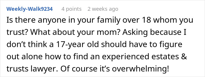 Grandparents Leave 5.2 Million To 17YO In Will, Estranged Uncle Tries To Prove It Was Manipulated Grandparents Leave 5.2 Million To 17YO In Will, Estranged Uncle Tries To Prove It Was Manipulated