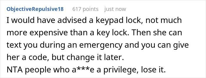 A screenshot showing Reddit user ObjectiveRepulsive18 comment on Sis turns bros home into her personal lounge. A screenshot showing Reddit user ObjectiveRepulsive18 comment on Sis turns bros home into her personal lounge.