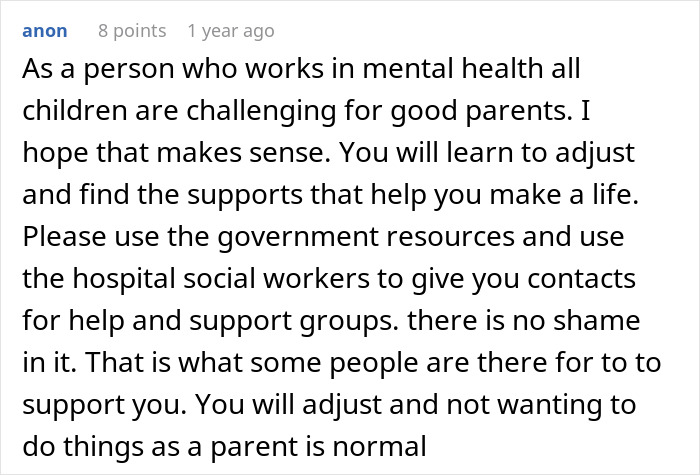 A person working in mental health offers advice for parents having a baby with Down syndrome, focusing on support.