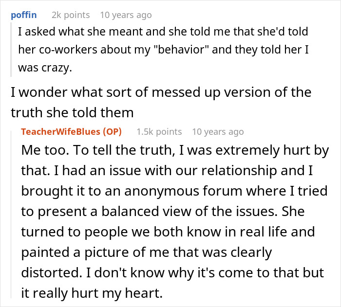 Screenshot of online discussion about a mom and her wife's conflict over kid's education and wardrobe rights.