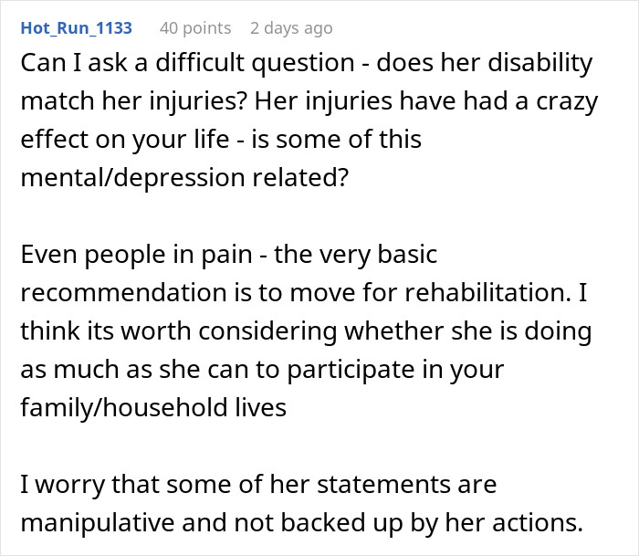 Husband&rsquo;s Life Is A Living Hell Due To Wife&rsquo;s Disability After An Accident: &ldquo;Don't Know If I Can Do This&rdquo;