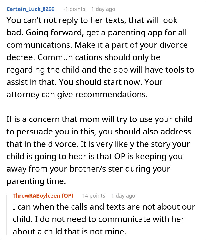 A Reddit thread screenshot, showing comments about a wife who cheats on husband and makes ludicrous demands. A Reddit thread screenshot, showing comments about a wife who cheats on husband and makes ludicrous demands.