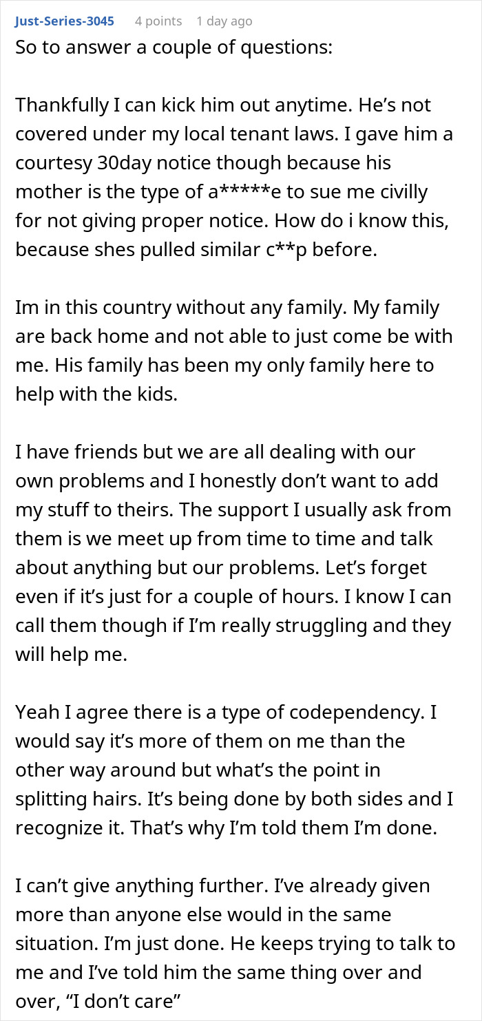 Entitled MIL Refuses To Take In Her Drunk Son, Blames His Ex-Wife For Finally Quitting The Role Entitled MIL Refuses To Take In Her Drunk Son, Blames His Ex-Wife For Finally Quitting The Role