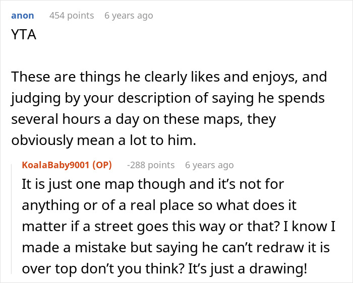 A screenshot from Reddit about a woman ignoring a guy's boundaries in his house.