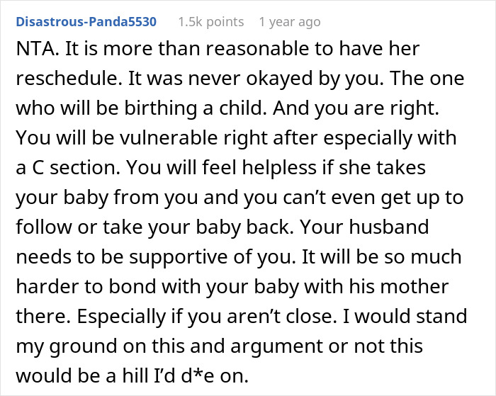 MIL Wants 20 Days With Newborn, Pregnant DIL Says Her Recovery Comes First And Cancels The Visit MIL Wants 20 Days With Newborn, Pregnant DIL Says Her Recovery Comes First And Cancels The Visit