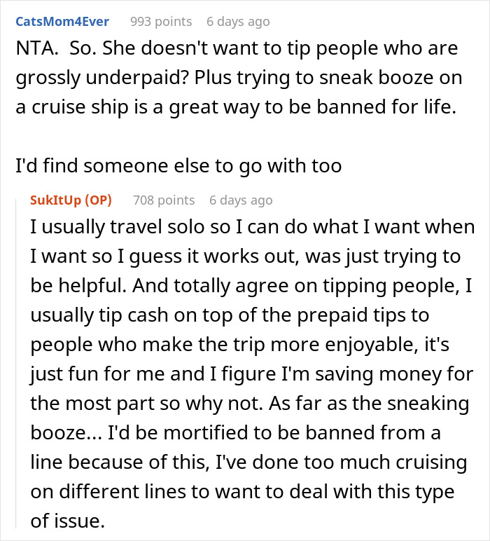 Friend Offers Woman A Cheap Trip, Decides To Cancel After She Immediately Starts Planning To Break Rules Friend Offers Woman A Cheap Trip, Decides To Cancel After She Immediately Starts Planning To Break Rules