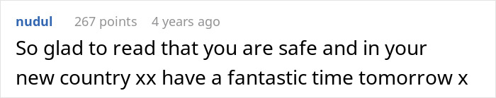 A supportive comment for a woman who adopted her sister's baby and moved to a new country, avoiding kidnapping. A supportive comment for a woman who adopted her sister's baby and moved to a new country, avoiding kidnapping.
