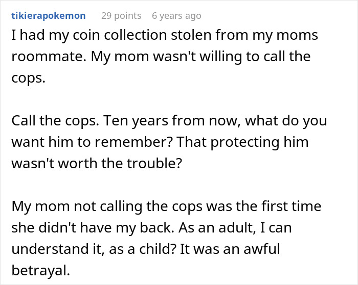 Grandma accused of stealing gifts from stepson, showing her true colors.