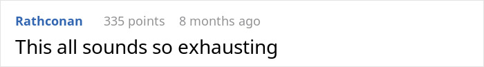 A comment on a Wedding Dispute saying This all sounds so exhausting, highlighting the emotional toll of family conflict. A comment on a Wedding Dispute saying This all sounds so exhausting, highlighting the emotional toll of family conflict.