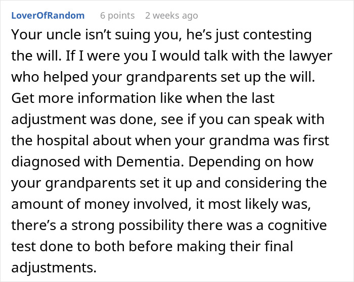 Grandparents Leave 5.2 Million To 17YO In Will, Estranged Uncle Tries To Prove It Was Manipulated Grandparents Leave 5.2 Million To 17YO In Will, Estranged Uncle Tries To Prove It Was Manipulated