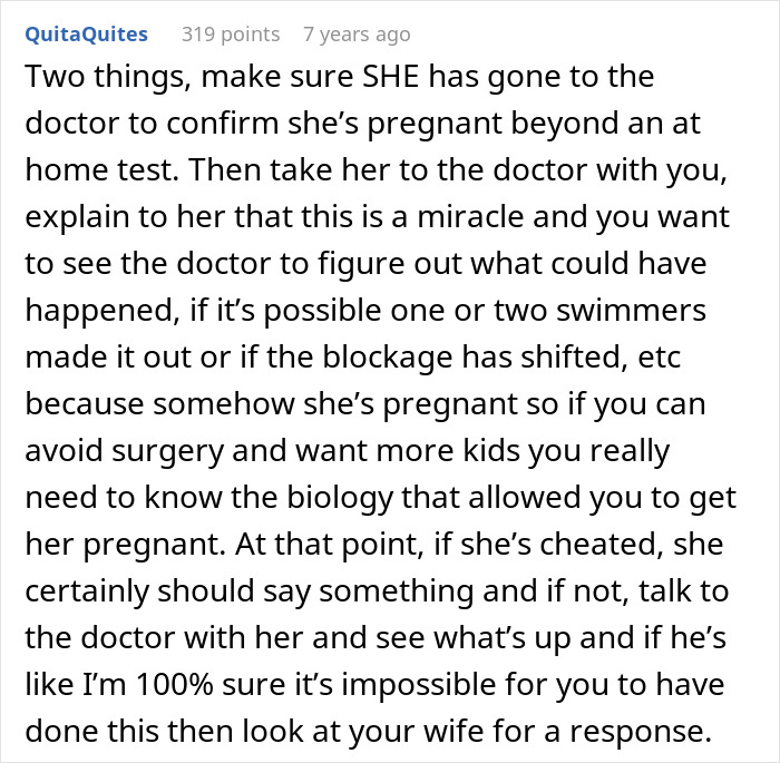 Husband Starts Questioning Everything After Wife Announces Pregnancy: “This Shouldn’t Be Possible” Husband Starts Questioning Everything After Wife Announces Pregnancy: “This Shouldn’t Be Possible”
